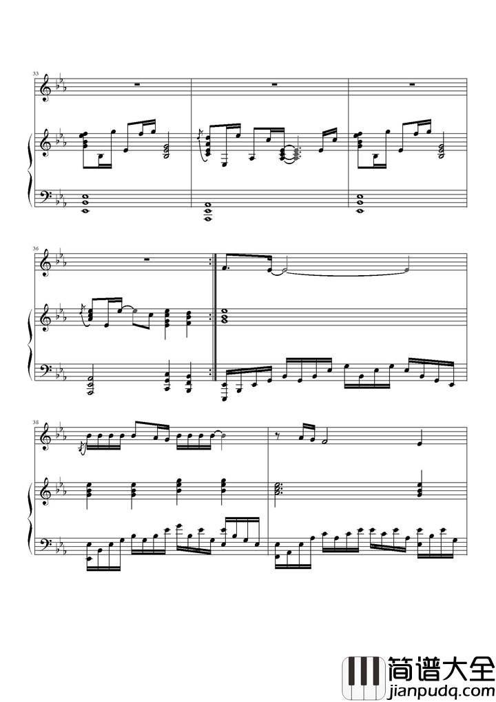 一生中最爱钢琴谱_谭咏麟_你是我一生的挚爱