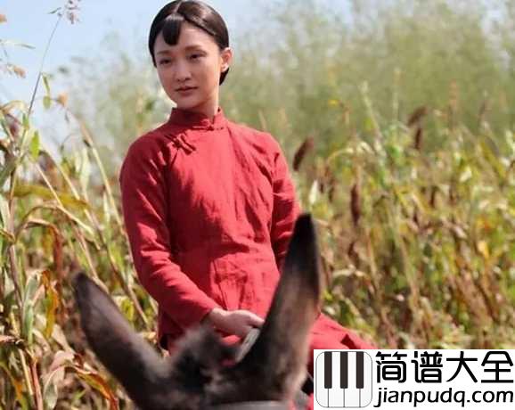 九儿钢琴谱__韩红|九儿我送你去远方