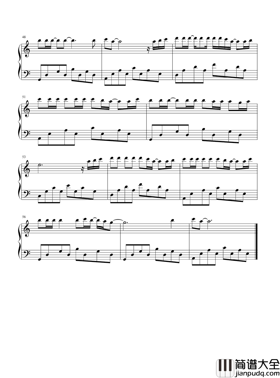 天亮了钢琴谱_韩红|太阳出来_妈妈笑了_天亮了