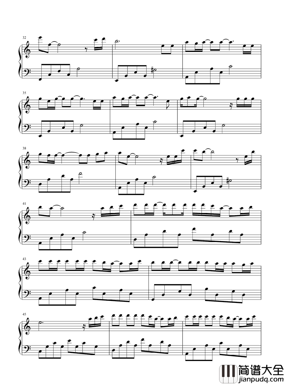 天亮了钢琴谱_韩红|太阳出来_妈妈笑了_天亮了