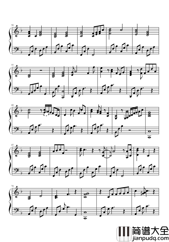 需要人陪钢琴谱_王力宏_需要有个人来点亮天的黑