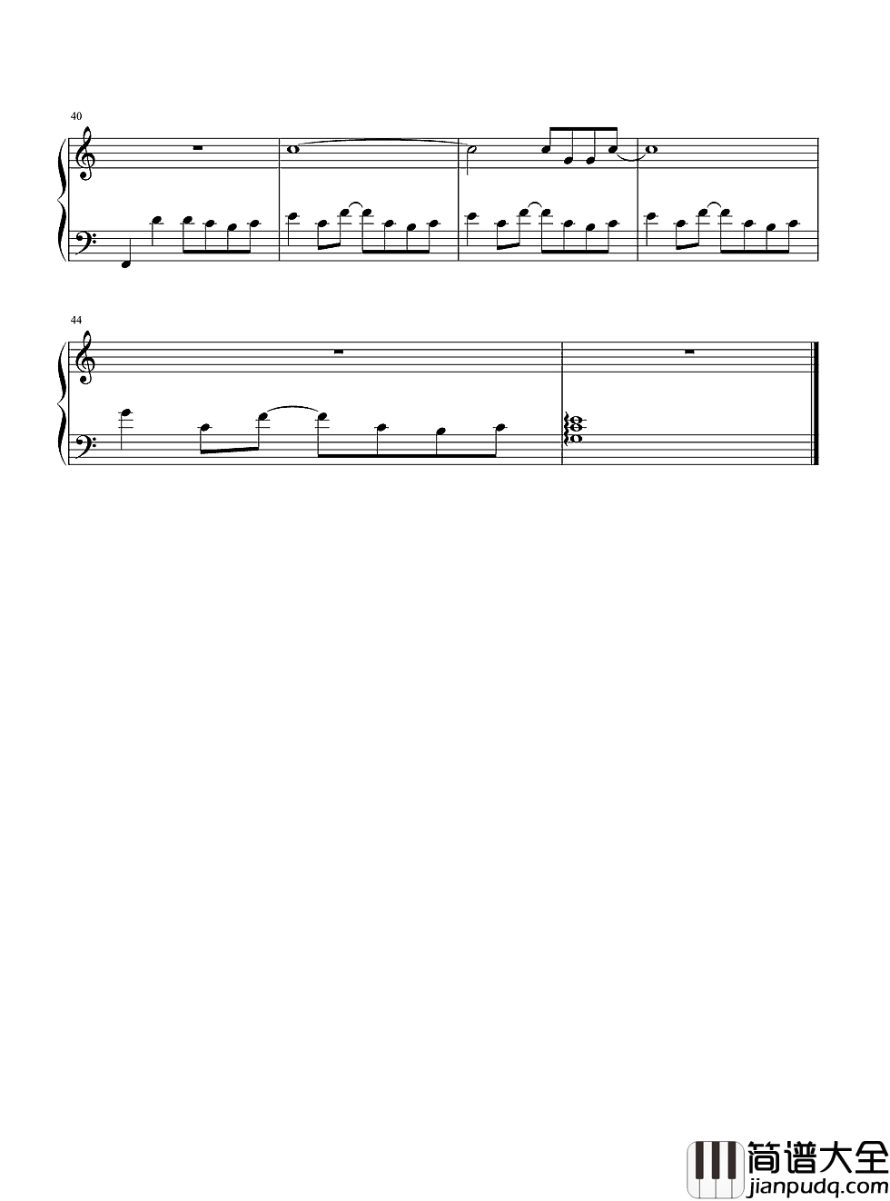 简单爱钢琴谱_周杰伦__一首写进心里的歌