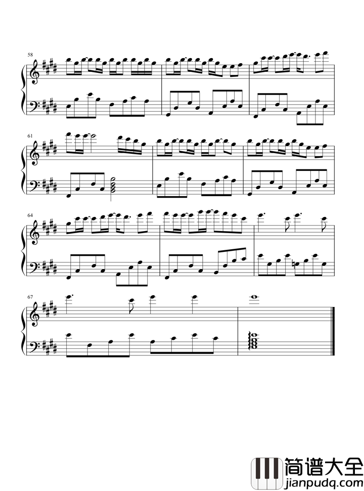 最佳损友钢琴谱_陈奕迅_我们总是一路向前,又一路走散