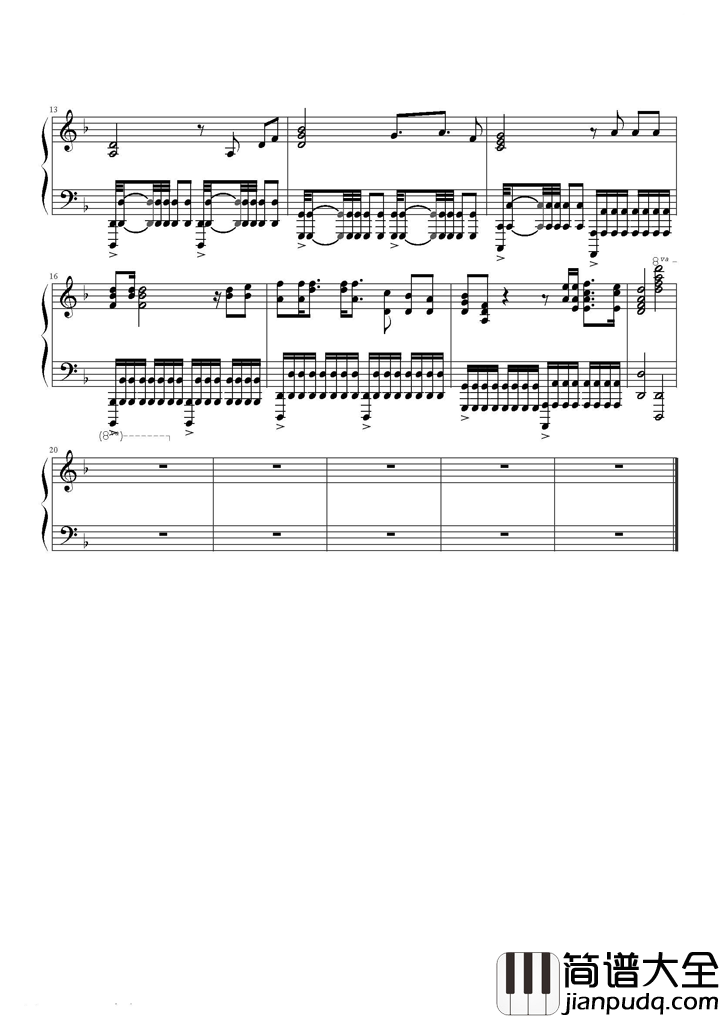 无敌钢琴谱_邓超_电影中走出的神曲