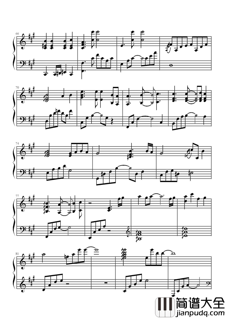 都要微笑好吗钢琴谱_杨颖_有你的微笑对于我很重要