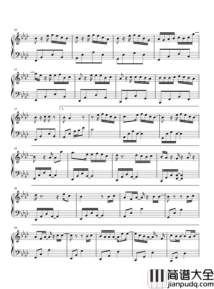 回忆那么伤钢琴谱_孙子涵_我们都太假装_让回忆那么伤