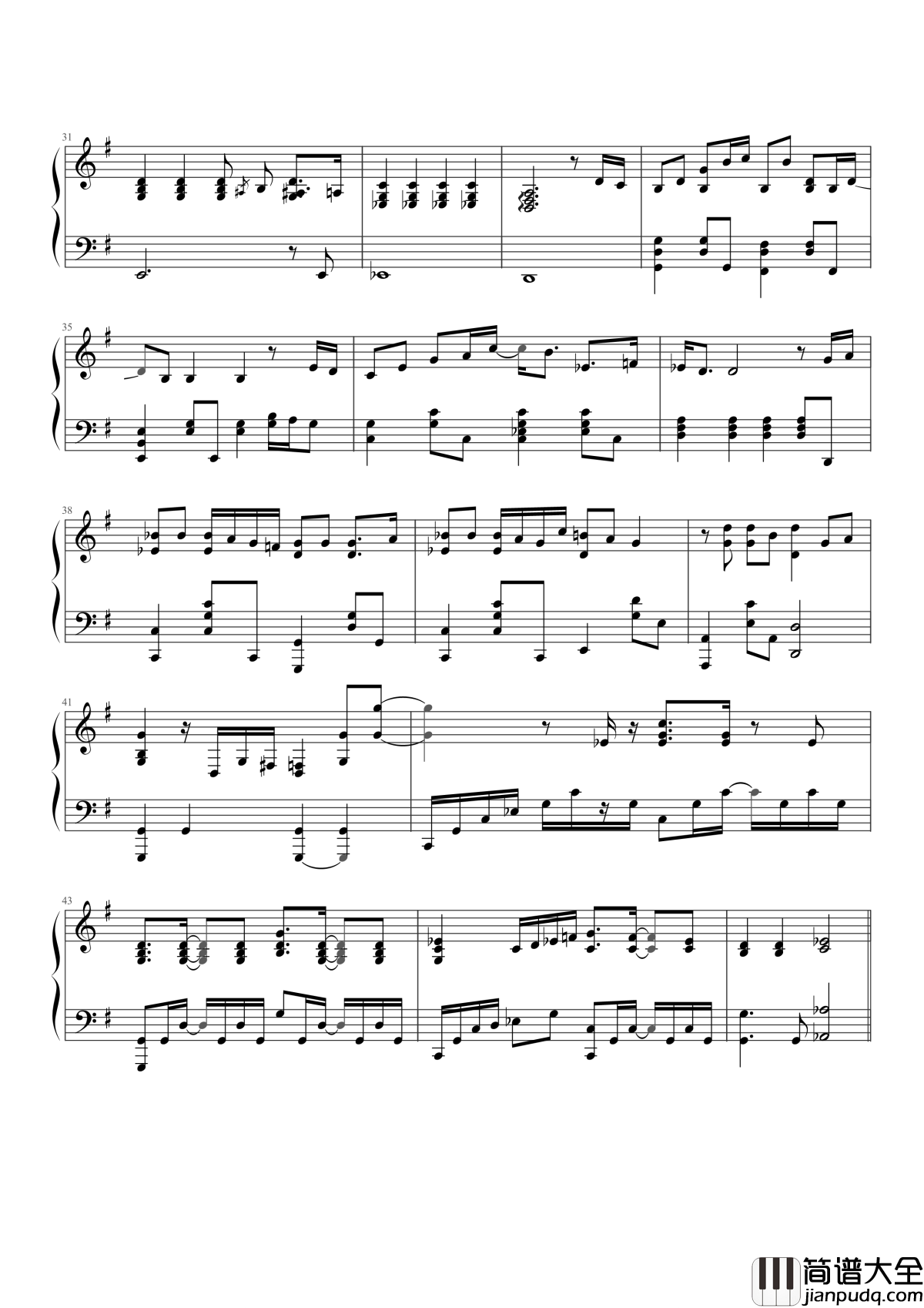 戒烟钢琴谱_李荣浩_戒了烟染上悲伤,我也不想,谁也不想