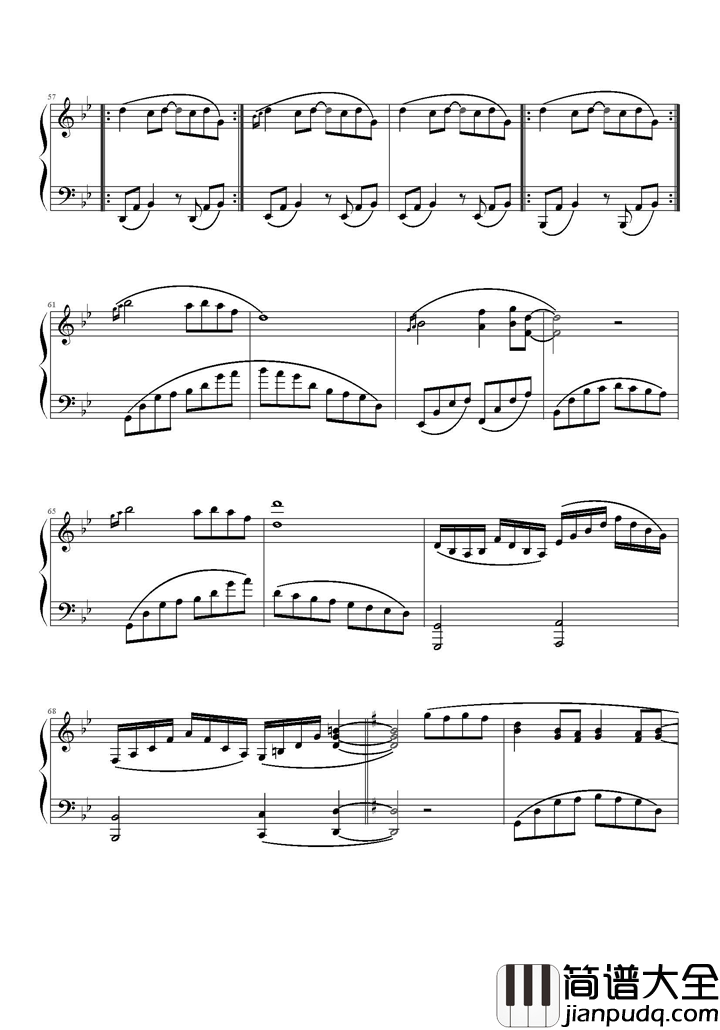 忘记时间钢琴谱_胡歌_我要努力忘记_没有你的明天