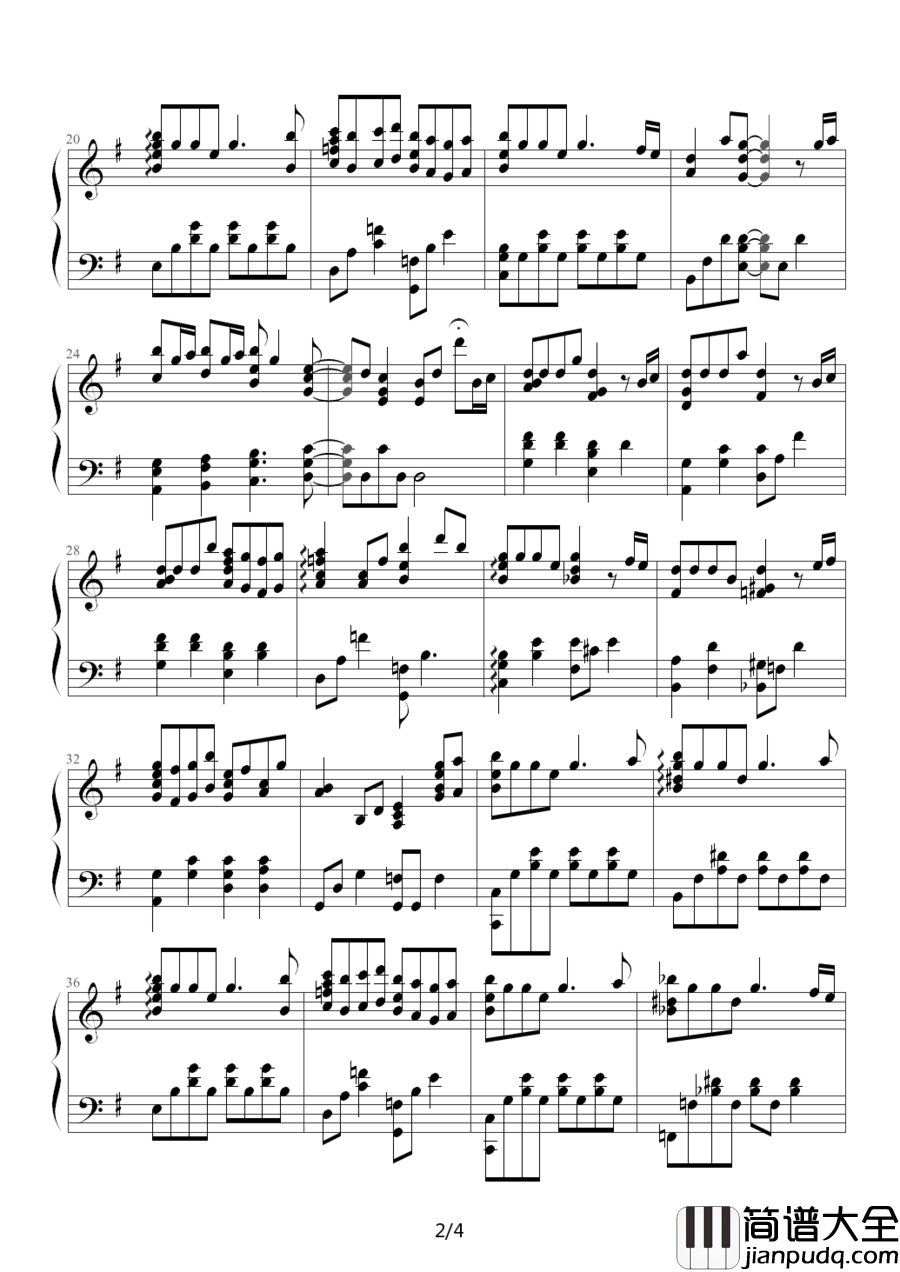 晴天钢琴谱_周杰伦_还要多久我才能在你身边