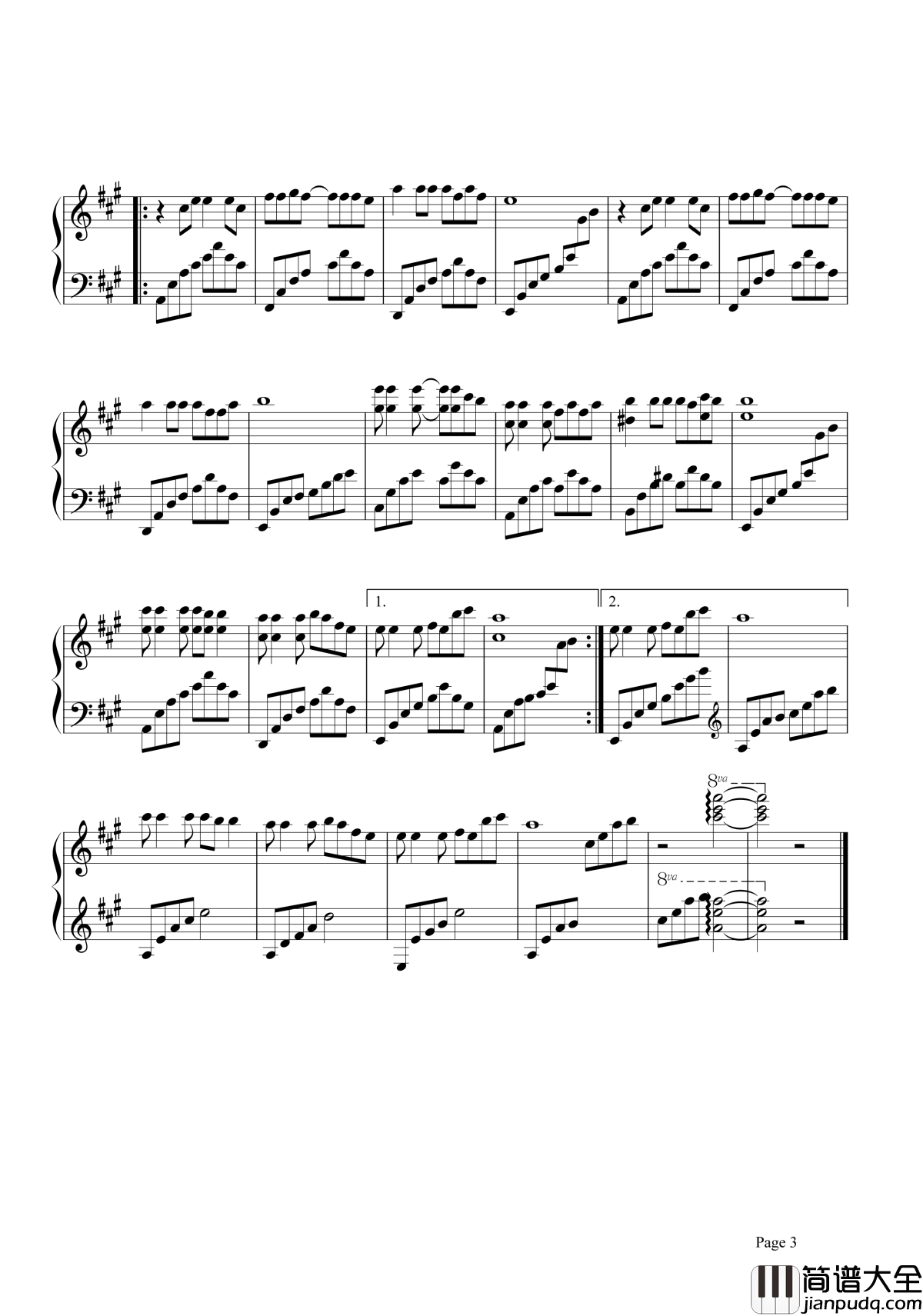 _童年钢琴谱_罗大佑_致意我们一去不返的纯真年代