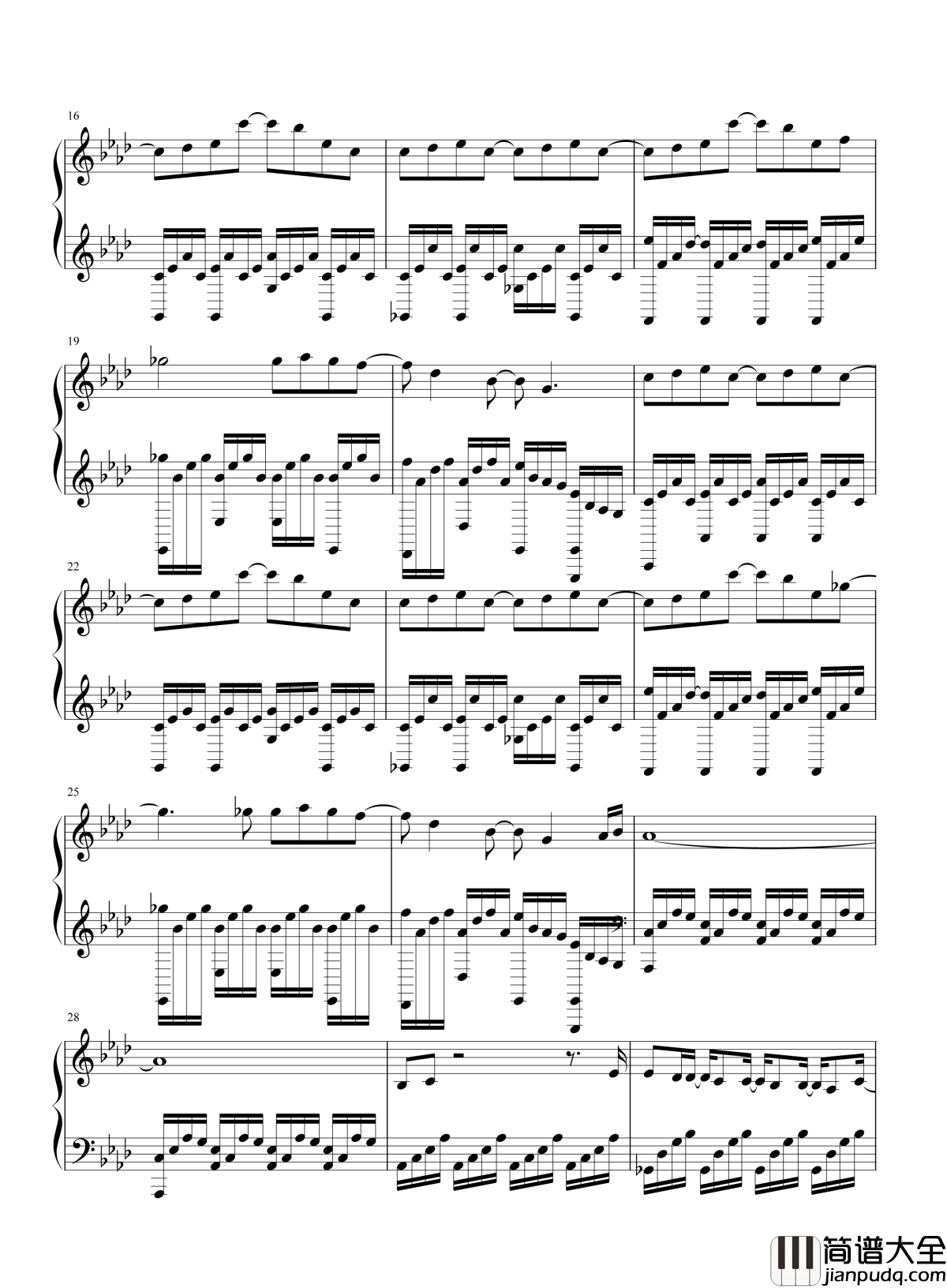 摩天大楼钢琴谱__薛之谦|摩天大楼_太稀有_人人高贵富有