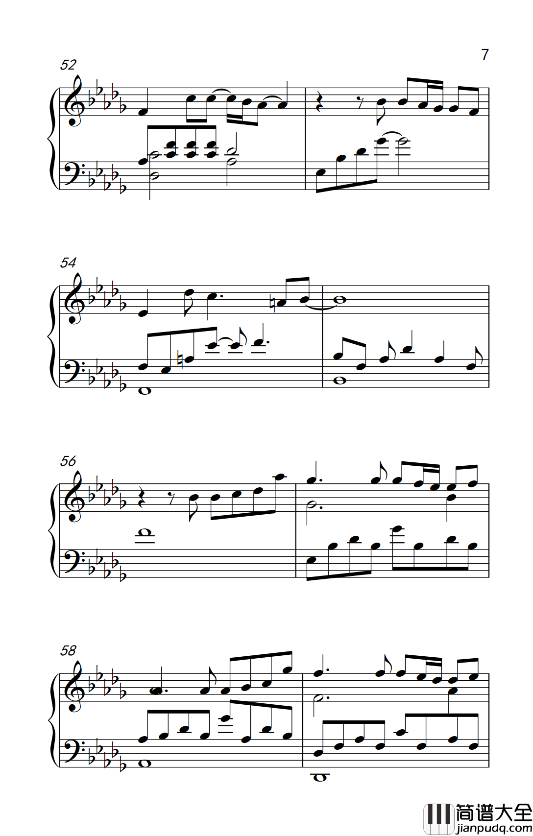 流着泪说分手钢琴谱_金志文_一曲一调都是深情