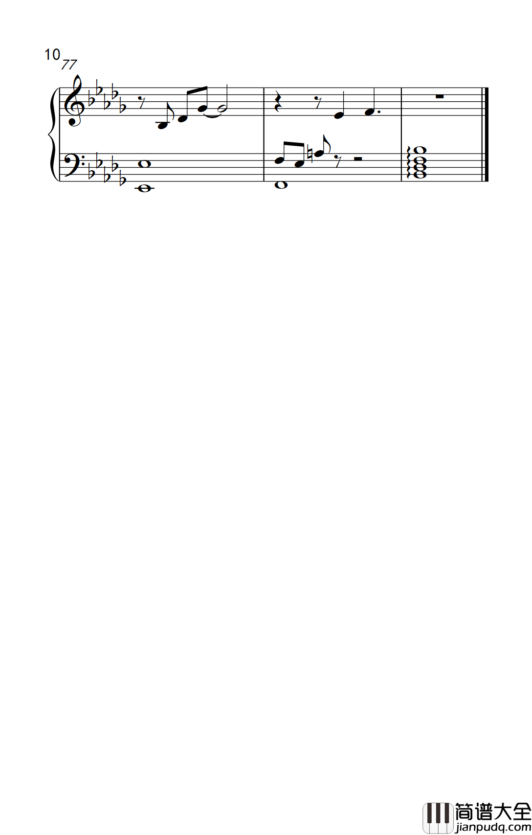 流着泪说分手钢琴谱_金志文_一曲一调都是深情