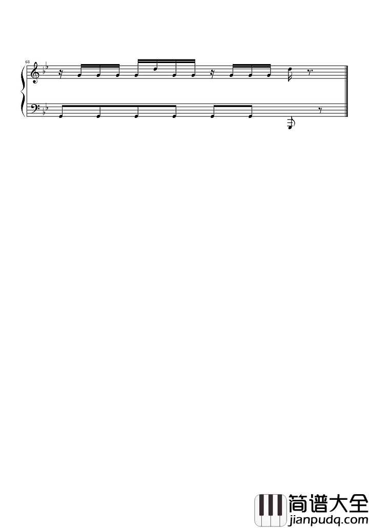 小苹果钢琴谱_筷子兄弟_电影老男孩之猛龙过江宣传曲