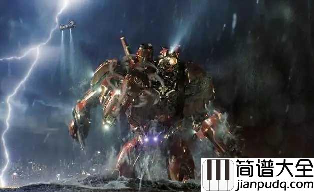 _环太平洋主题曲|钢琴谱_哭了听过钢琴版环太平洋,小新只恨以前没好好练琴