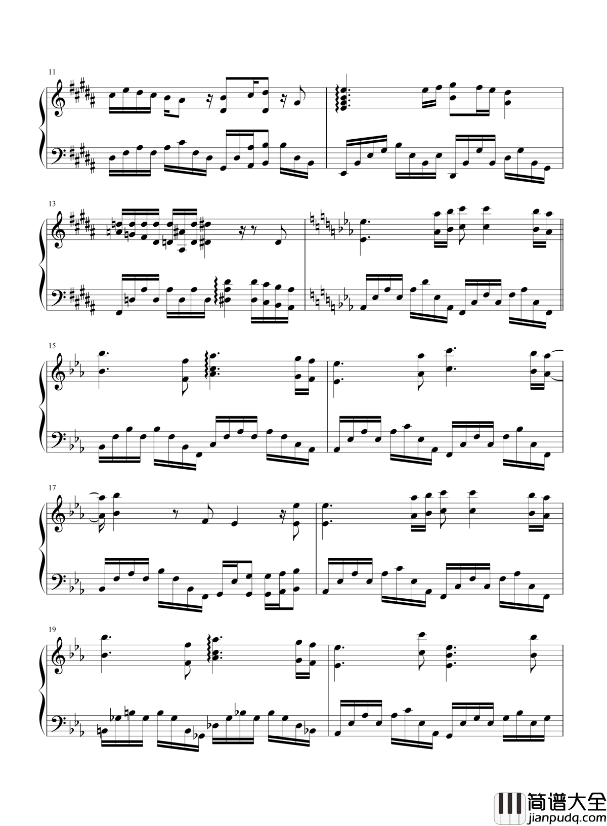 雾中列车钢琴谱__李健/王俊凯｜归途中不再是少年不再去冒险