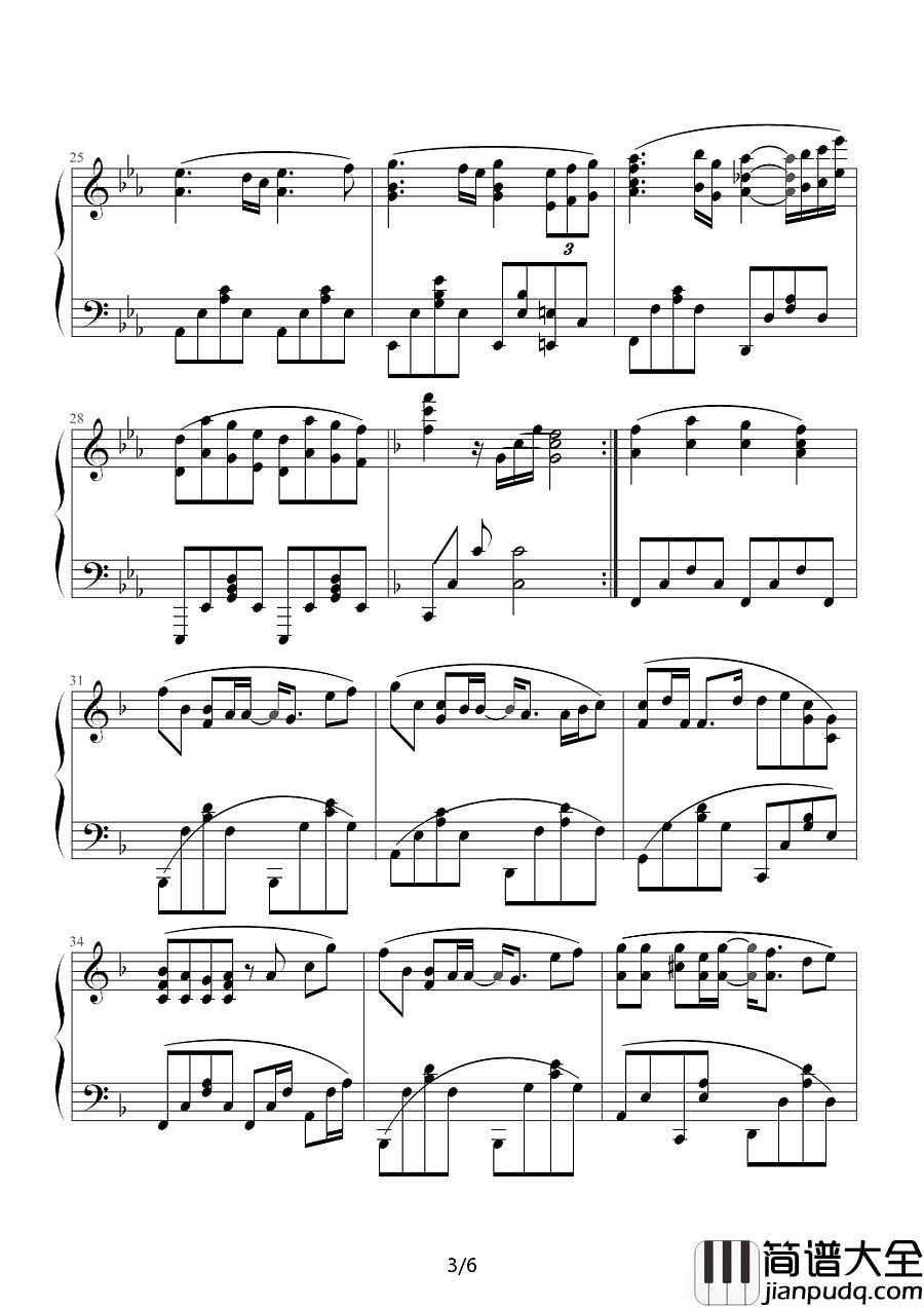 搁浅钢琴谱___周杰伦__一个少年的哀愁