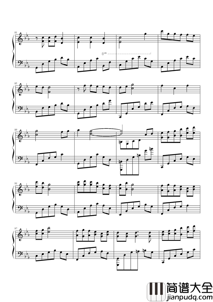 小小钢琴谱_容祖儿_小小的手牵小小的人,守着小小的永恒