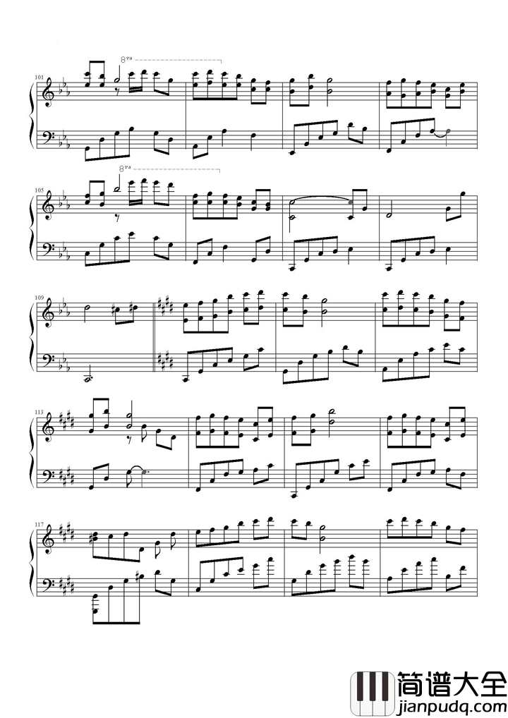 小小钢琴谱_容祖儿_小小的手牵小小的人,守着小小的永恒