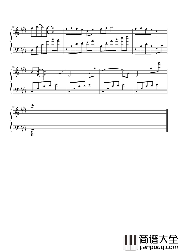 小小钢琴谱_容祖儿_小小的手牵小小的人,守着小小的永恒