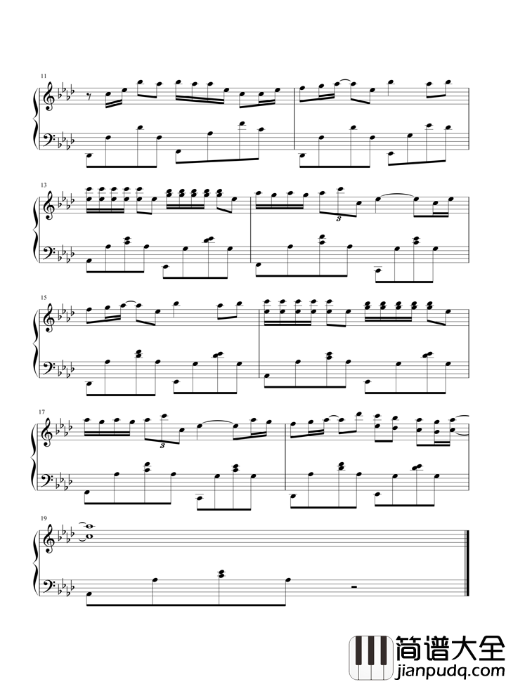 花千树钢琴谱_容祖儿|花千树,一朵花跟森林