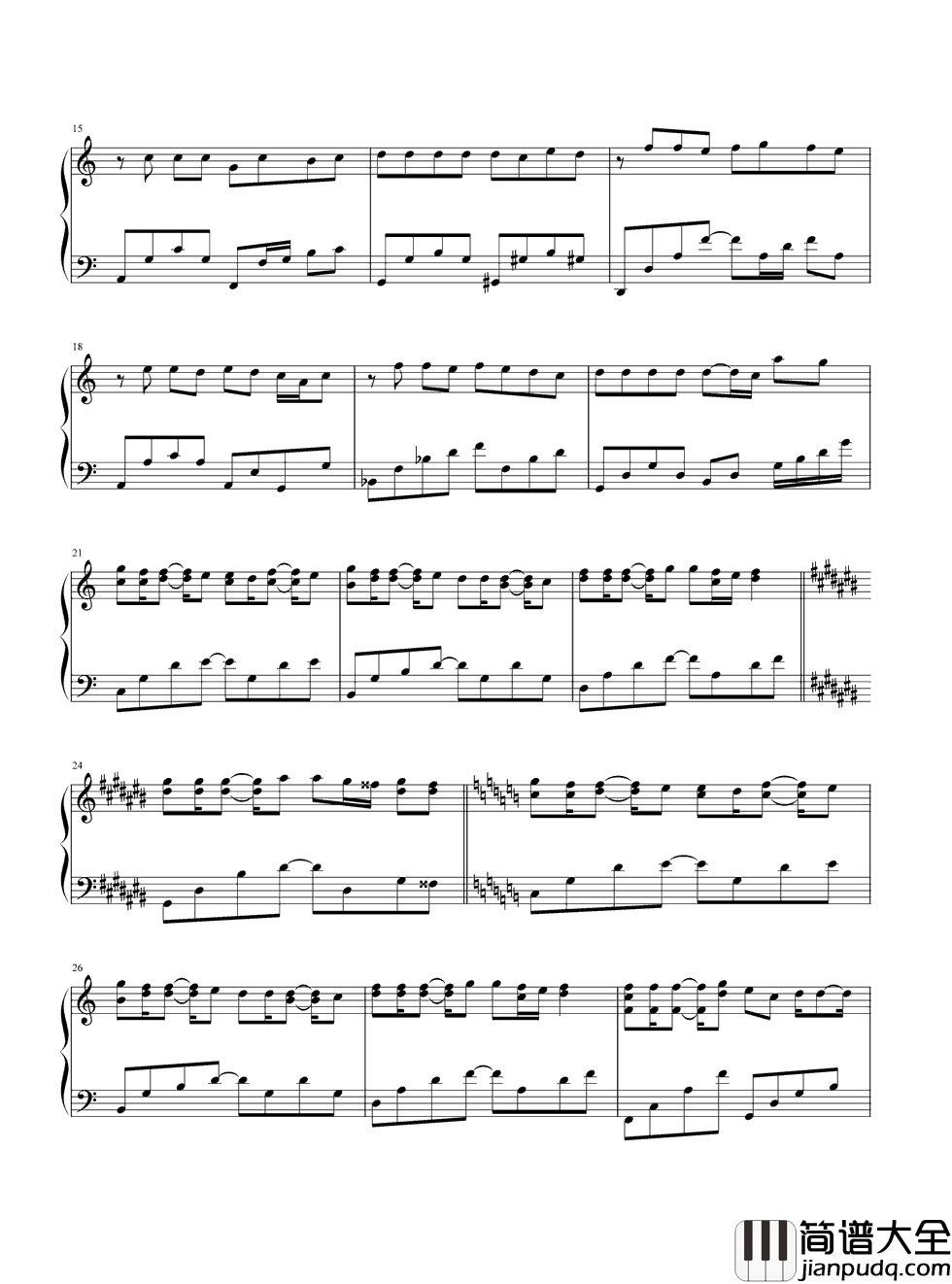 倒带钢琴谱_蔡依林|我想依赖而你却都不在