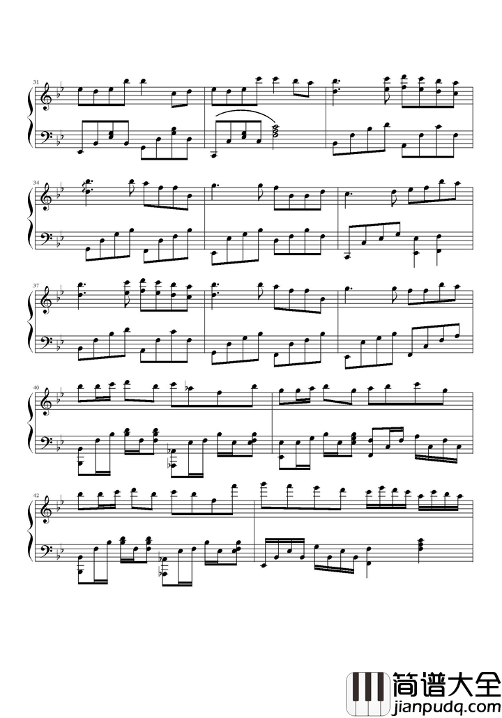 挥着翅膀的女孩钢琴谱_容祖儿|我不会孤单_因为你都在