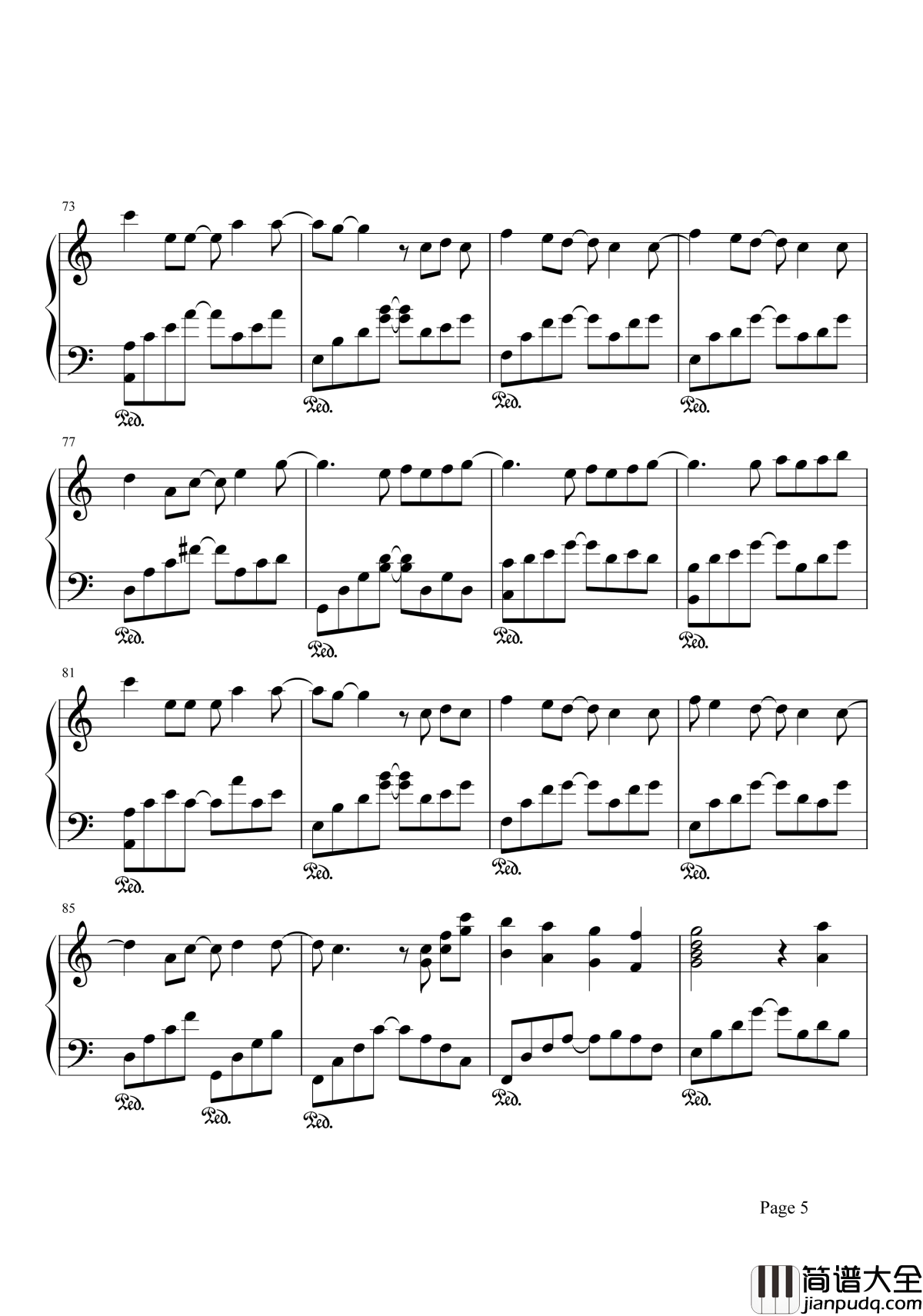 小手拉大手钢琴谱_梁静茹|我们小手拉大手_一起郊游