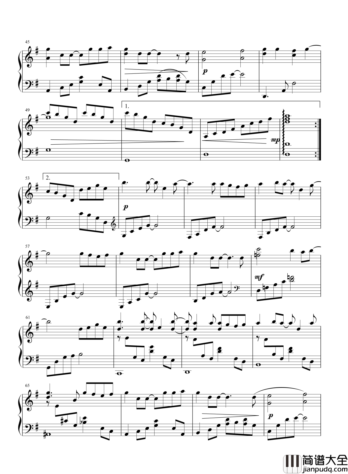 会呼吸的痛钢琴谱_梁静茹|想念是会呼吸的痛