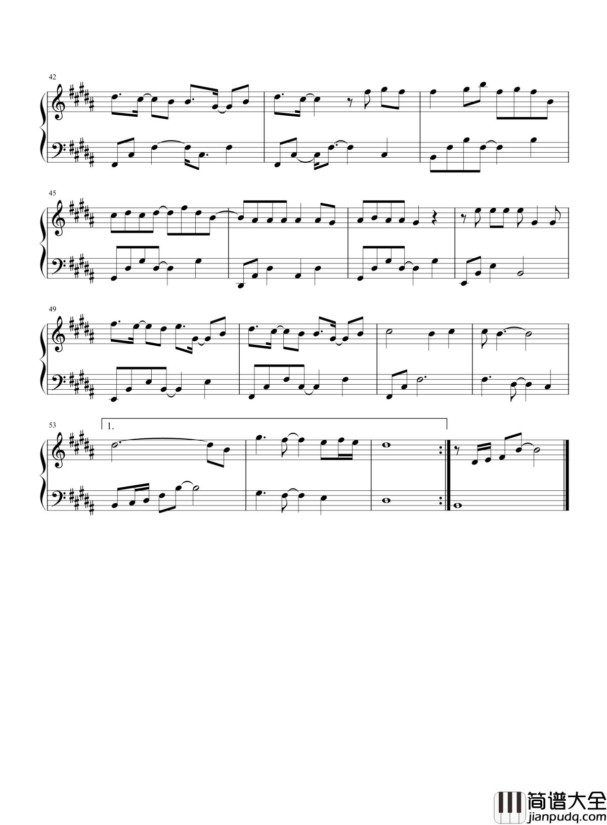 情书钢琴谱_李宇春_真爱来临时,你怎么留住