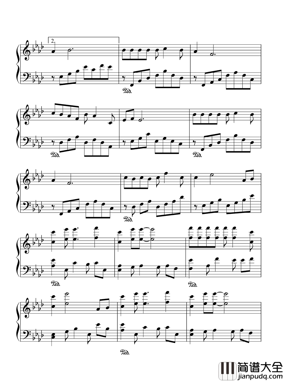 亲亲我的宝贝钢琴谱_周华健|非常好听的歌曲