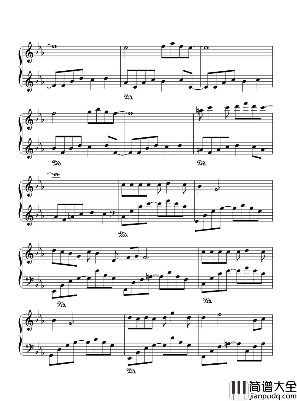 亲亲我的宝贝钢琴谱_周华健|非常好听的歌曲