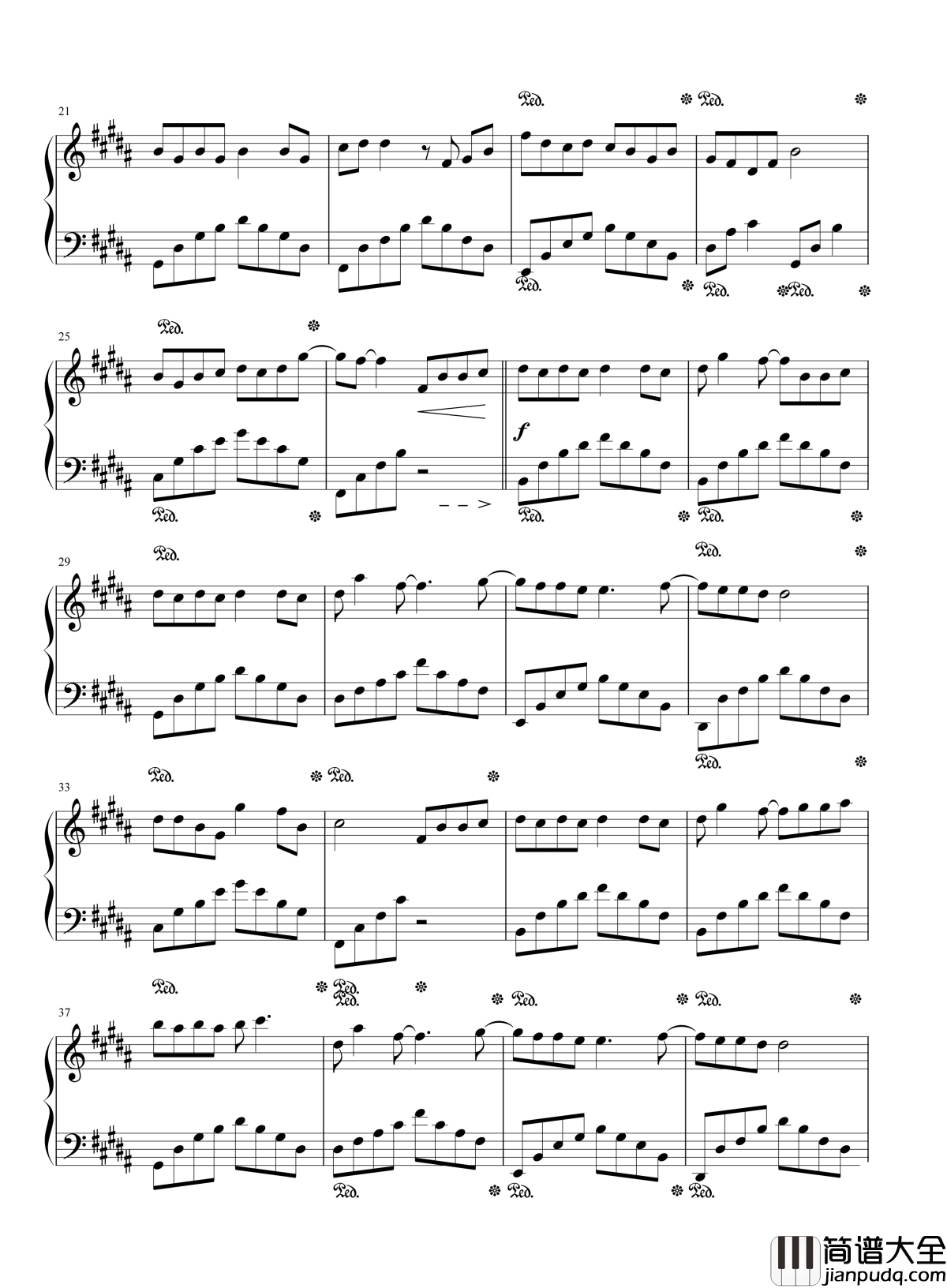 蜀绣钢琴谱_李宇春|情针意线绣不尽_鸳鸯枕