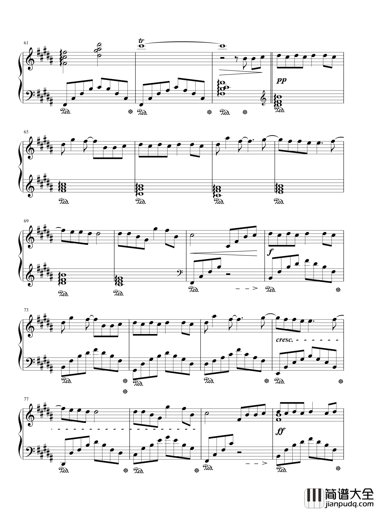 蜀绣钢琴谱_李宇春|情针意线绣不尽_鸳鸯枕