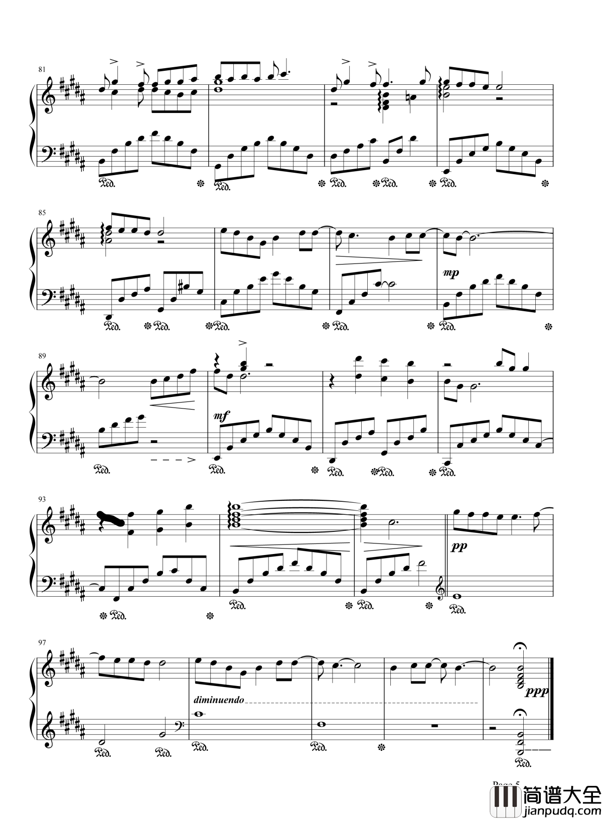 蜀绣钢琴谱_李宇春|情针意线绣不尽_鸳鸯枕