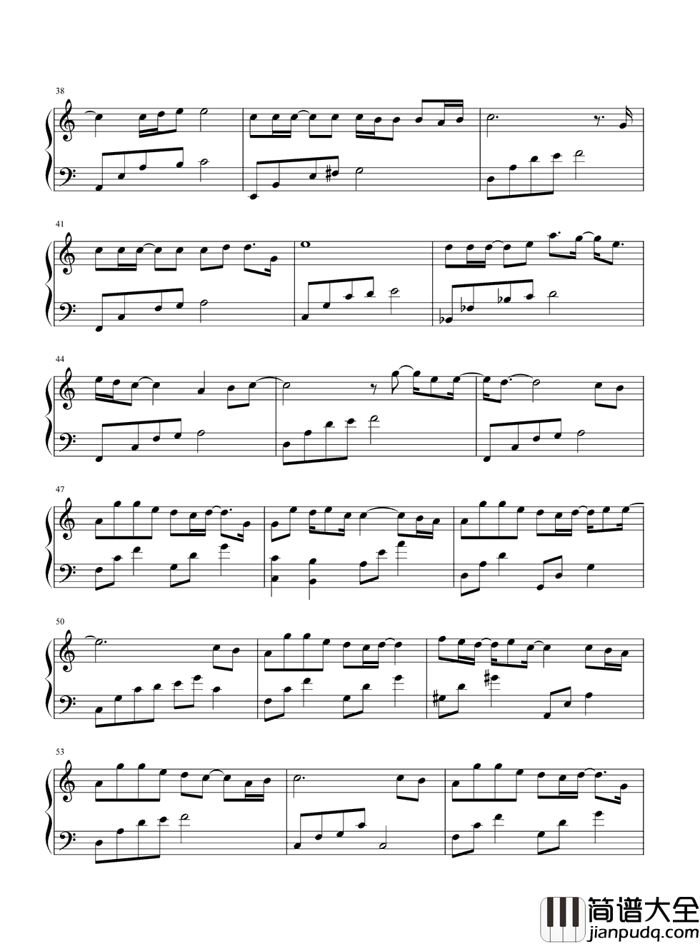 猜不透钢琴谱_丁当_一首能让你共鸣的催泪情歌