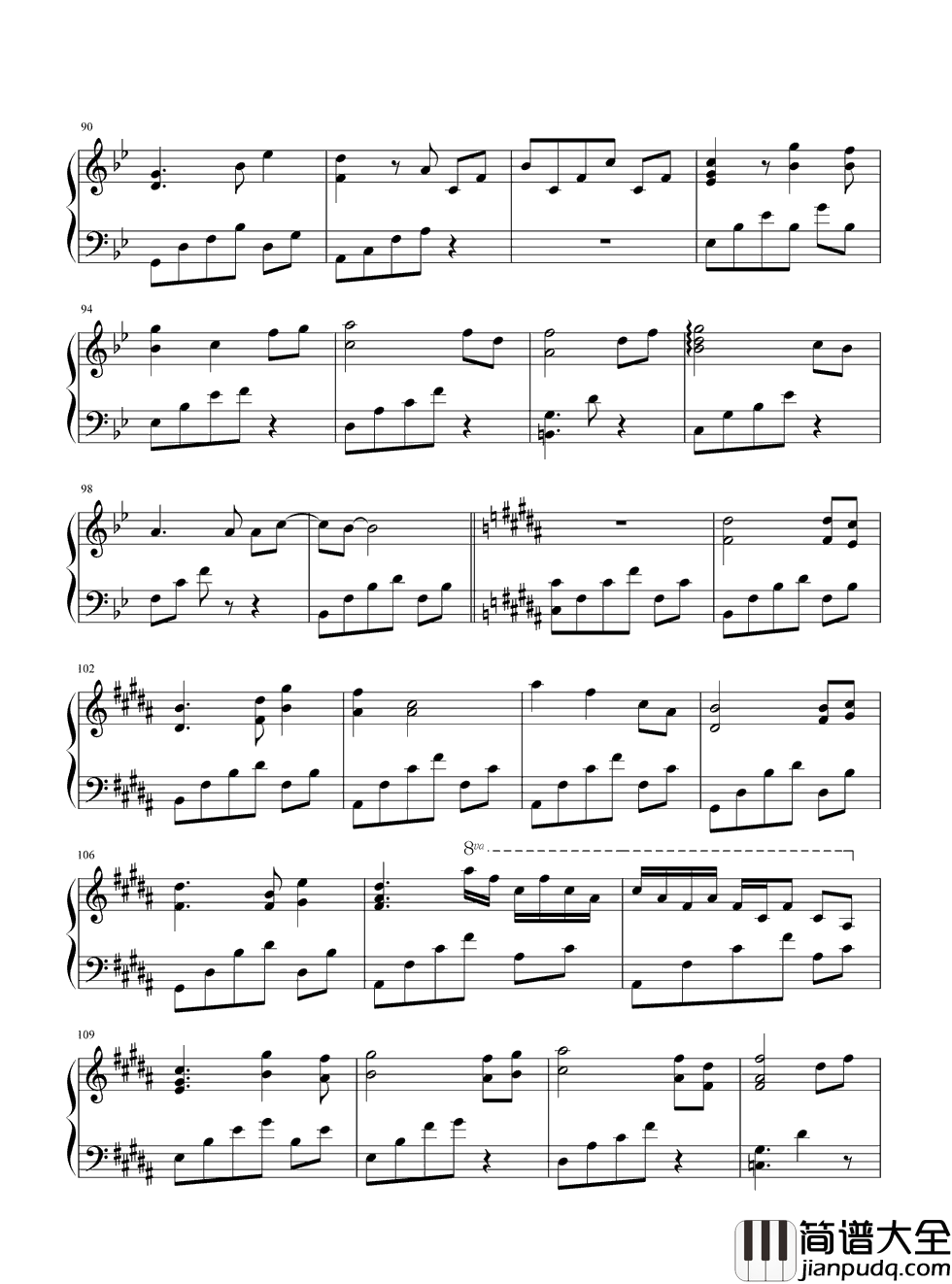 后会无期钢琴谱_邓紫棋|我会告别_告别我自己