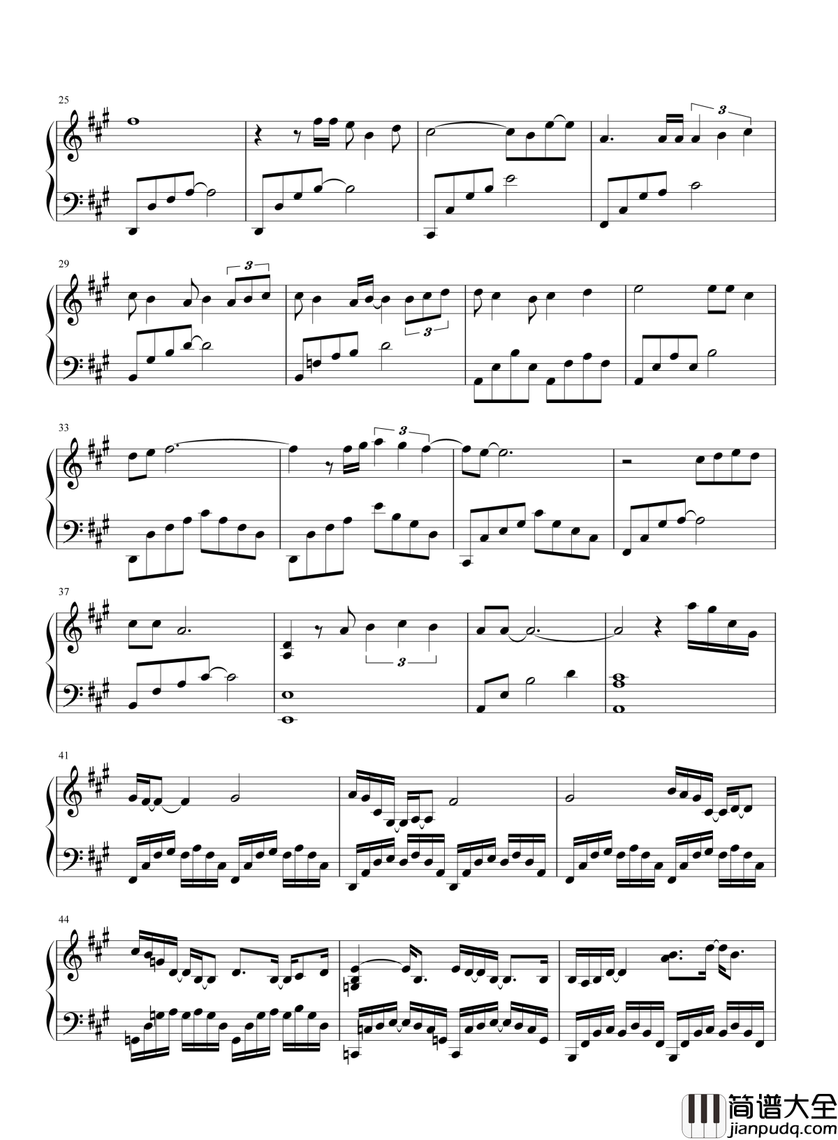 我们钢琴谱_陈奕迅_我最大的遗憾是,你的人生再也与我无关