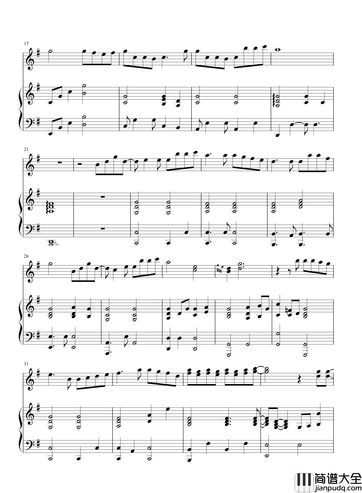 手心的蔷薇钢琴谱_林俊杰_邓紫棋|手心的蔷薇__是带刺的纪念