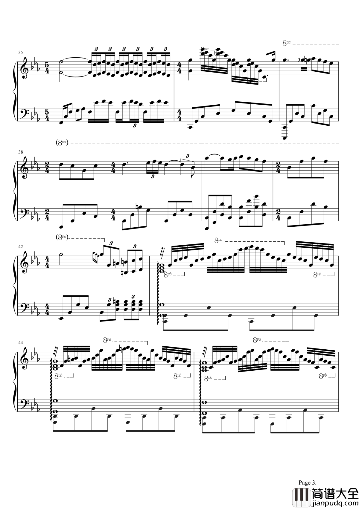 爱的协奏曲钢琴谱_理查德克莱德曼一首表达爱的钢琴曲