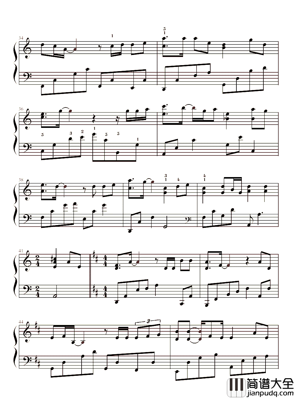 春暖花开钢琴谱_那英|春暖花开,这是我们的世界