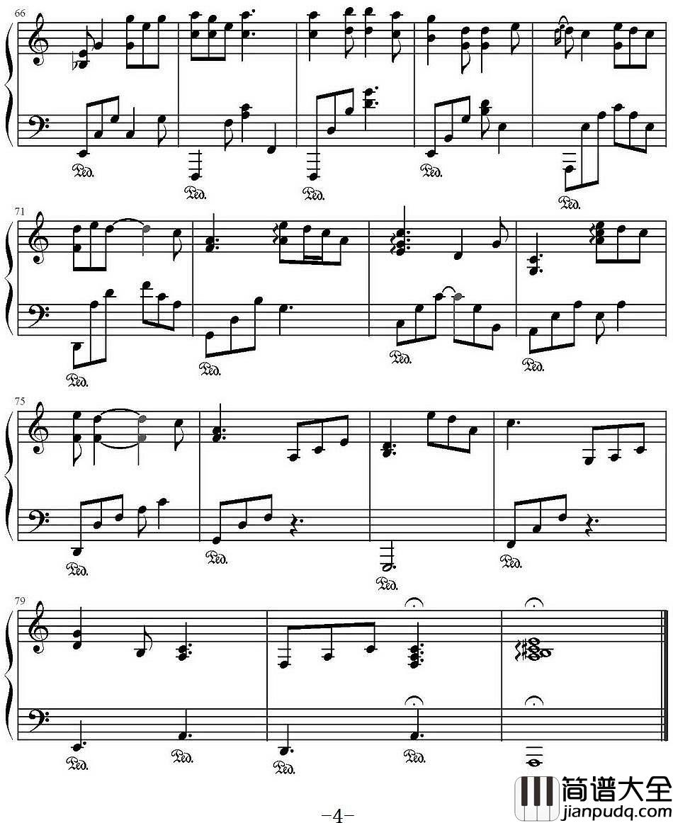 燕归巢钢琴谱_张杰&张靓颖_道尽游子心切