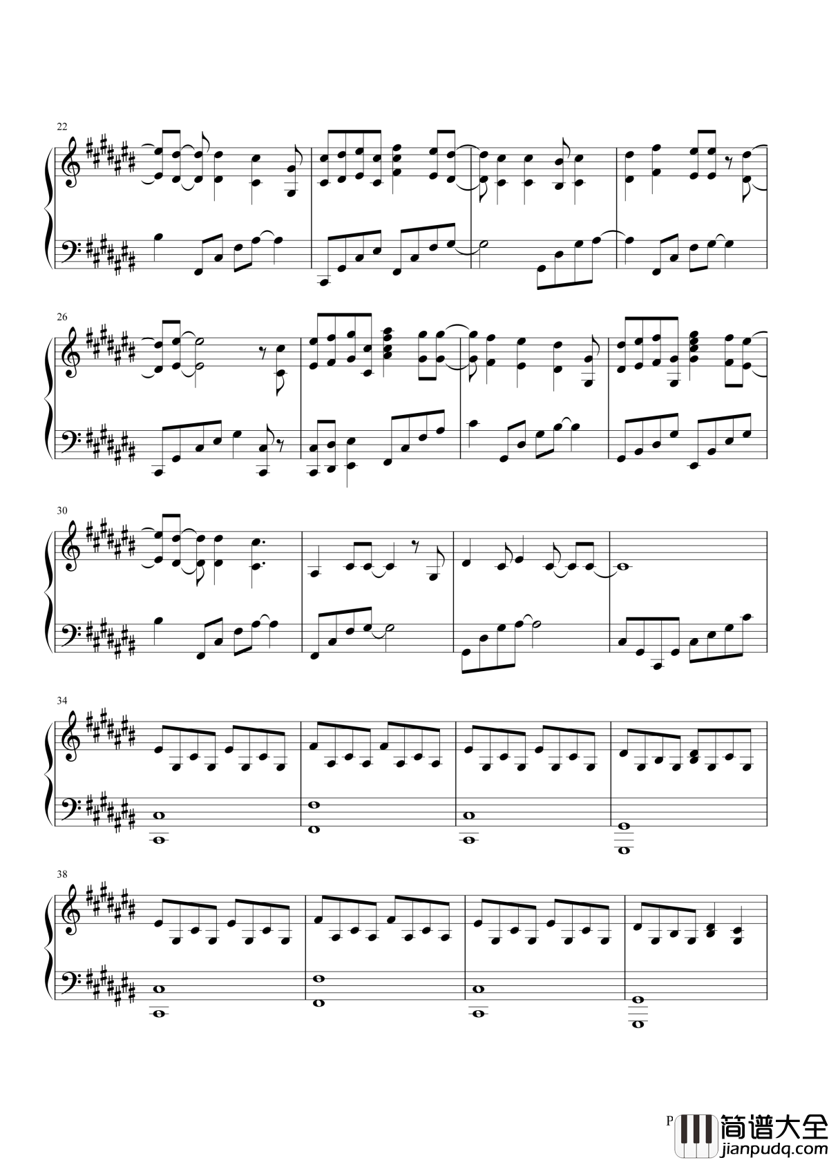 你不知道的事钢琴谱_王力宏电影恋爱通告主题曲