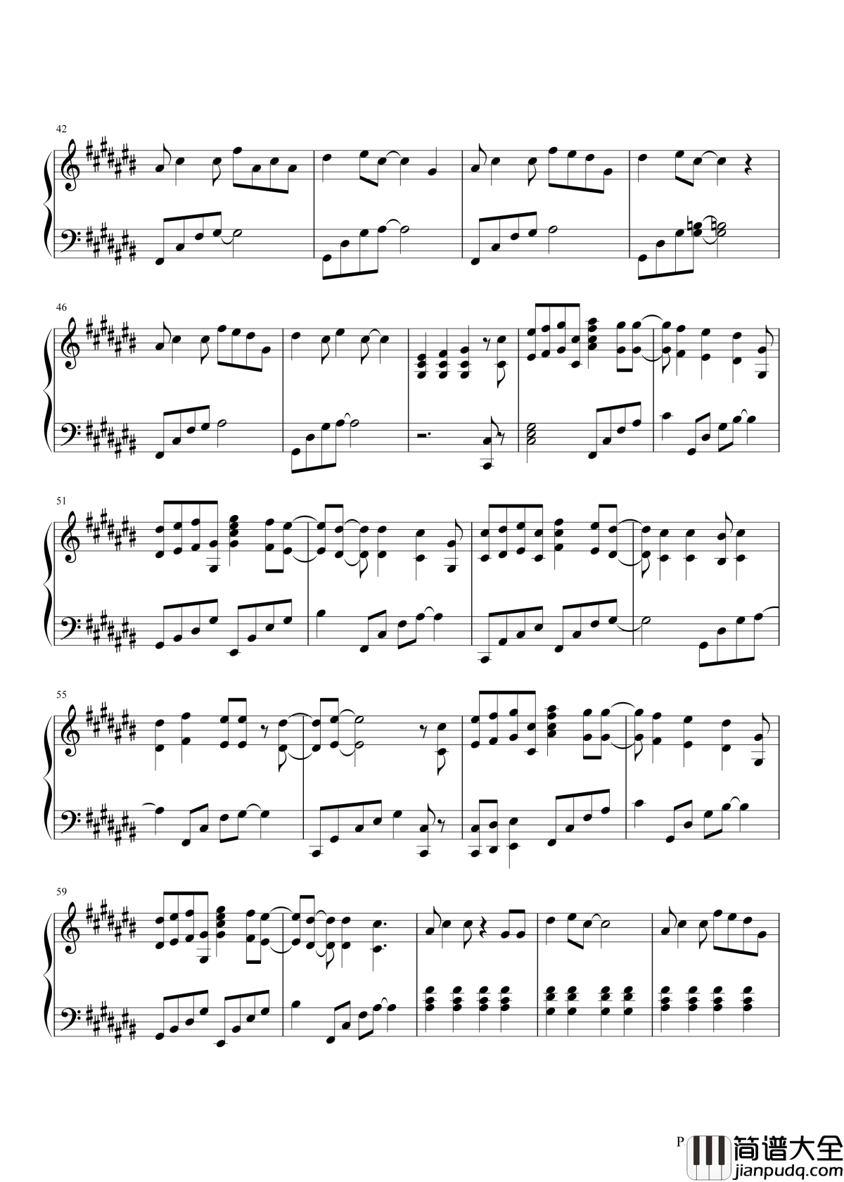 你不知道的事钢琴谱_王力宏电影恋爱通告主题曲