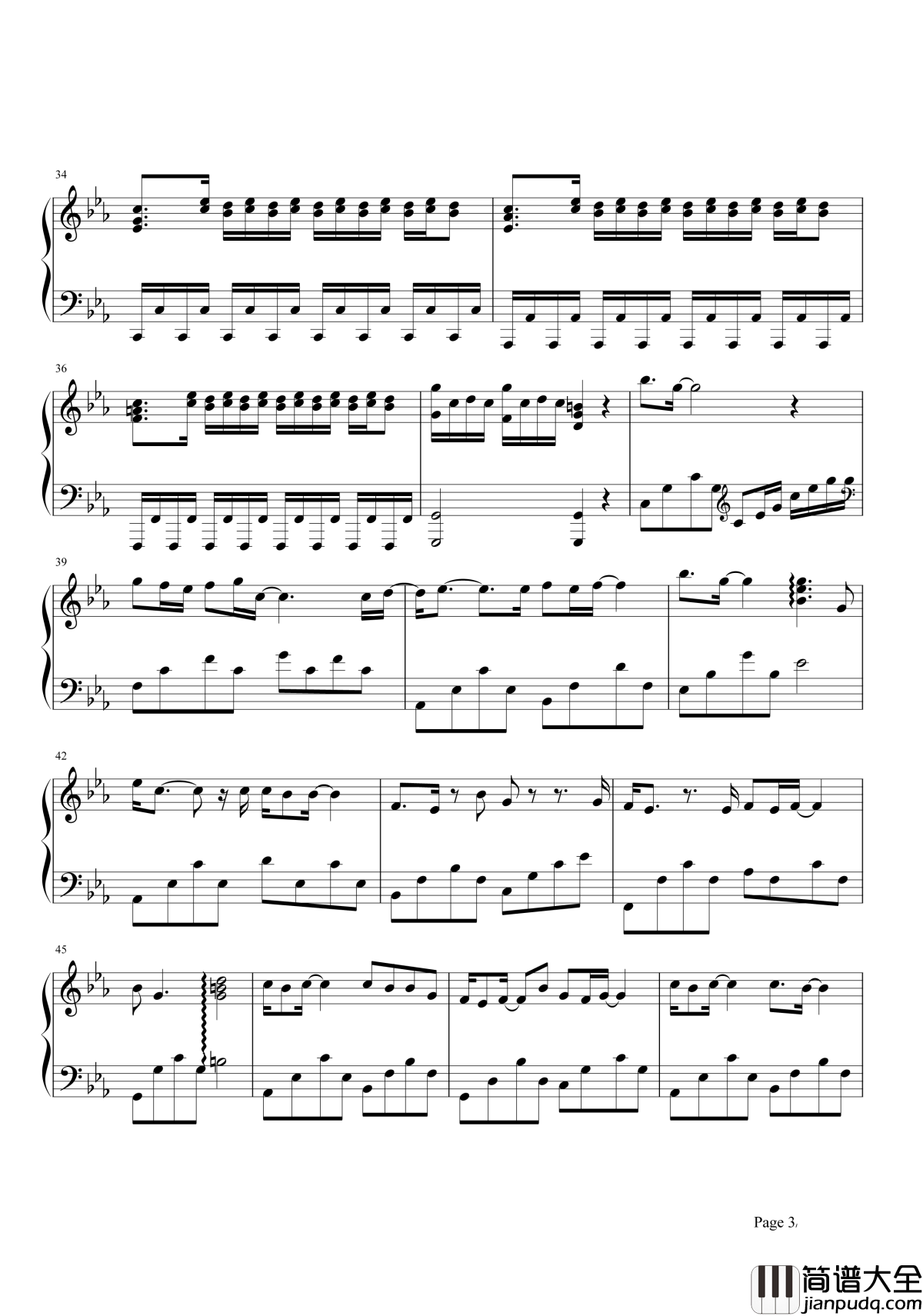 一念之间钢琴谱|如一滴水恋你指尖,只不过一念之间