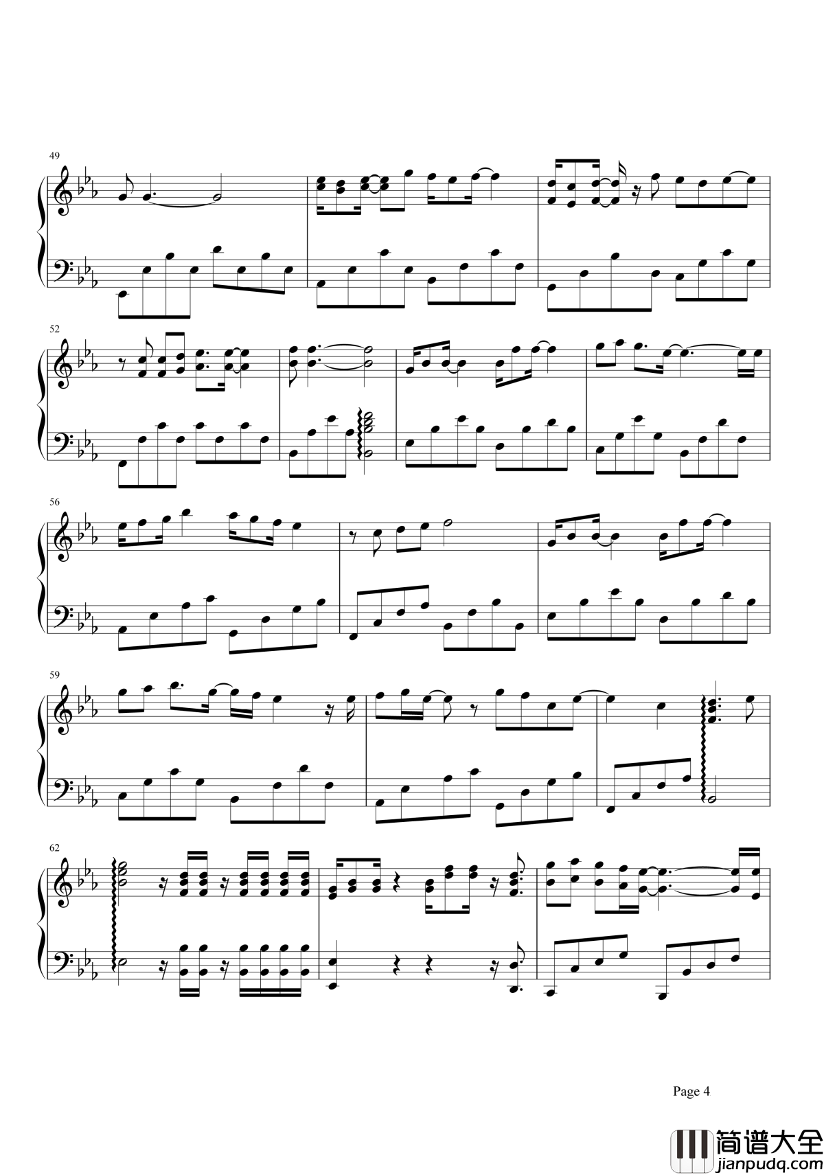 一念之间钢琴谱|如一滴水恋你指尖,只不过一念之间