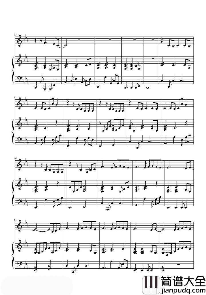 我的梦钢琴谱_张靓颖|因为你是我的梦