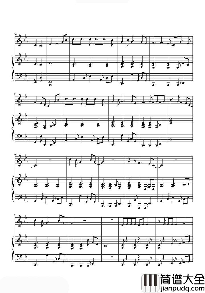 我的梦钢琴谱_张靓颖|因为你是我的梦