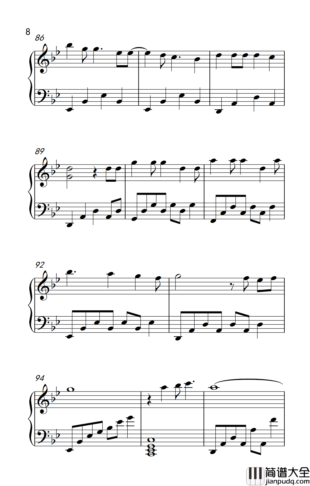 回忆的沙漏钢琴谱_邓紫棋_海豚一样的嗓音,好听至极