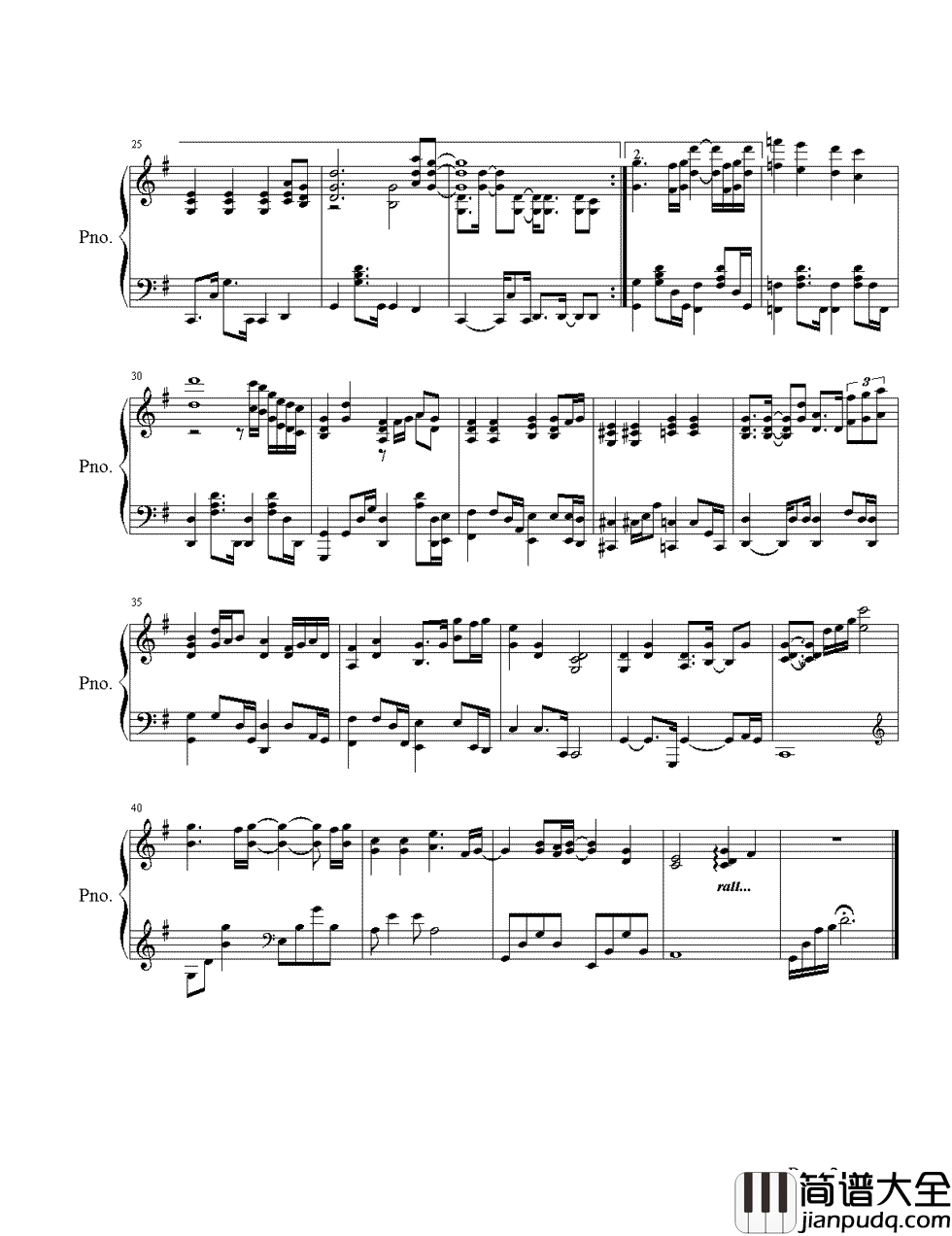 他不爱我钢琴谱_莫文蔚_唱哭所有人